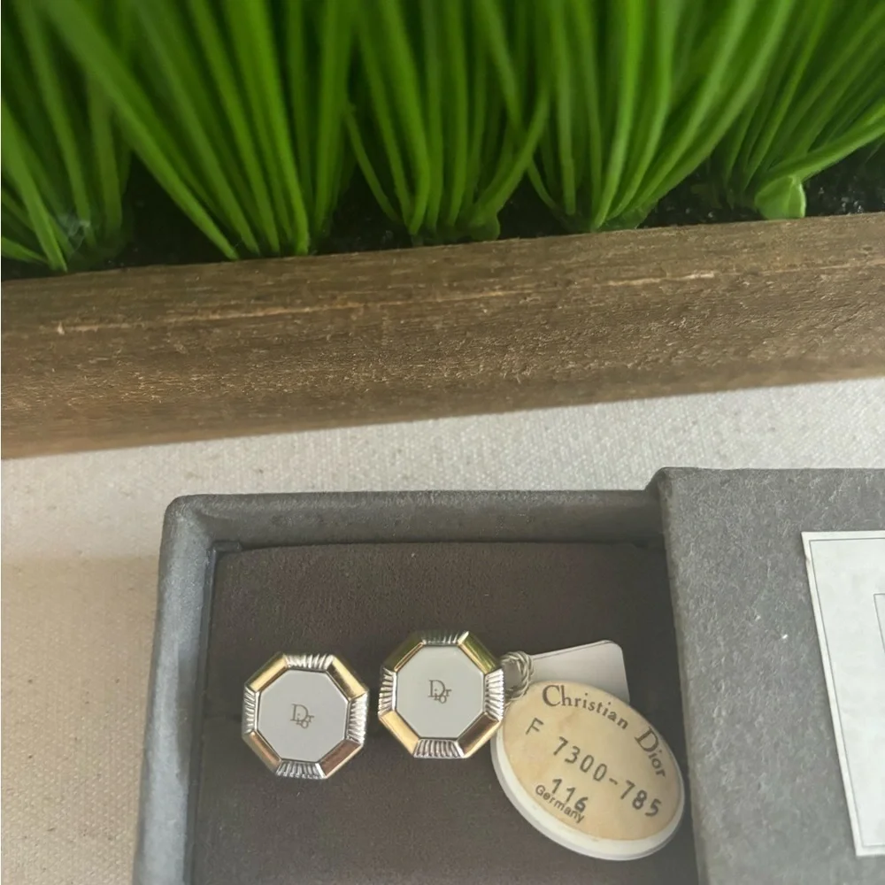 Dior cufflinks octagonal